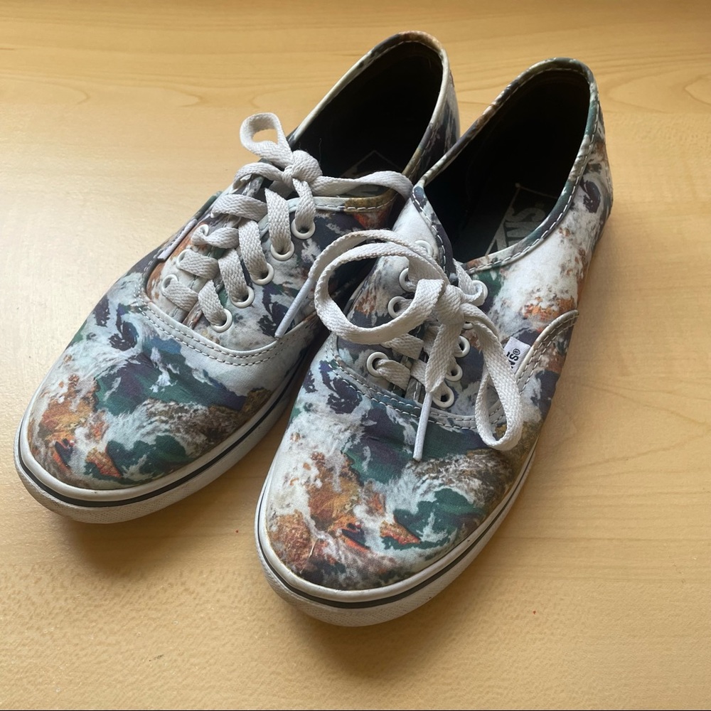 Vans - Earth Ozone & birds eye view themed size 6